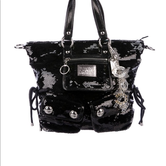 coach spotlight sequin bag